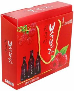 Set quà tặng 3 chai rượu trái mâm xôi Hàn Quốc