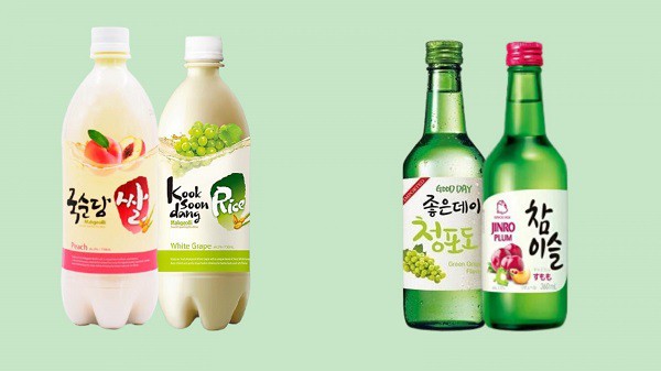 Phân biệt rượu soju và rượu gạo 